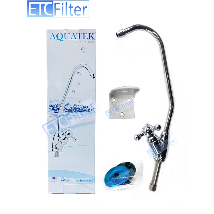 ก๊อกเครื่องกรองนำ้ AQUATEK แบบเซรามิค ขนาด นำ้เข้า 2 หุน