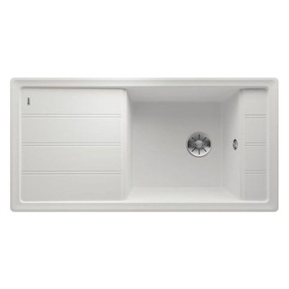 SINK BUILT 1Bowl1Drain BLANCO 495.39.388 WHITE ซิงค์ฝัง 1หลุม 1ที่พัก BLANCO 495.39.388 สีขาว อ่างล้างจานฝัง อ่างล้างจาน