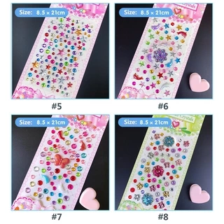 สติกเกอร์อะคริลิค รูปเพชร ขนาดเล็ก สำหรับติดตกแต่ง DIY