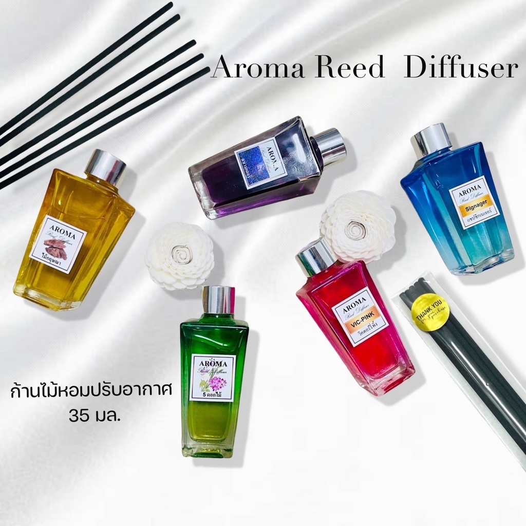 น้ำหอมปรับอากาศ  สูตรเข้มข้น กลิ่นหอมใช้ได้นาน 1-2 เดือน ขนาด35 ml
