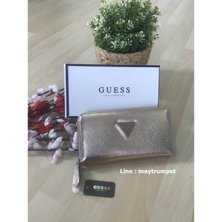 Guess leather wallet กระเป๋าสตางค์ใบยาวรุ่นซิปรอบ