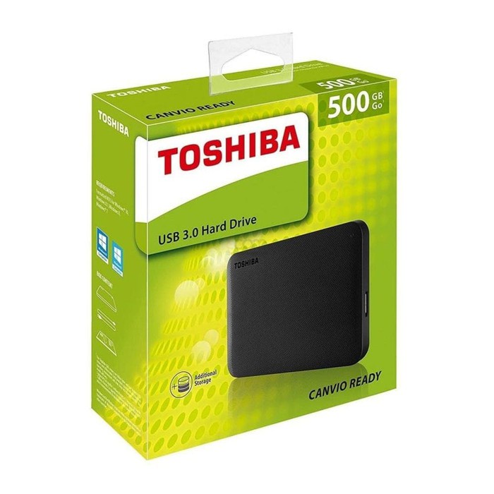 ori 500Gb USB 3.0 External Hard Disk Drive HDD Toshiba Canvio Basic