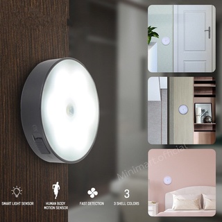 โคมไฟอัตโนมัติในบ้าน LED ไฟติดห้องนอน พร้อมเซ็นเซอร์ LED Light Motion Sensor Night Light ไร้สายประหยัดพลังงาน + USB ชาร์