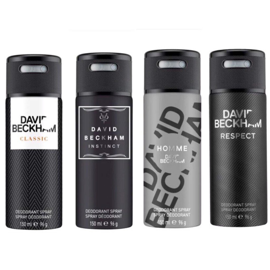 David Beckham Body Spray 150 ml CLASSIC INSTINCT HOMME RESPECT Shopee