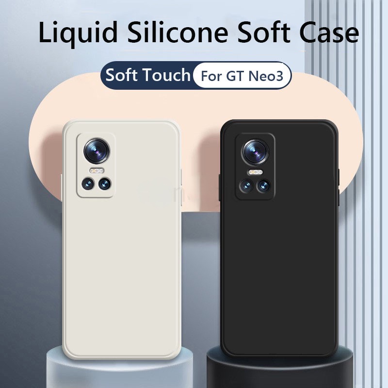 เคสโทรศัพท์มือถือ ซิลิโคนนิ่ม กันกระแทก สีพื้น หรูหรา สําหรับ Realme GT Neo3 Neo3T Neo2 Master Edition NEO 2 3 3T GT2 Pro 5G