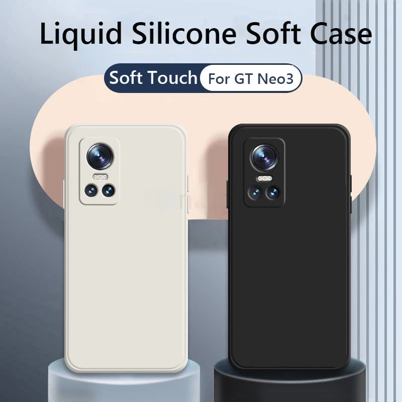 เคสโทรศัพท์มือถือ ซิลิโคนนิ่ม กันกระแทก สีพื้น หรูหรา สําหรับ Realme GT Neo3 Neo3T Neo2 Master Edition NEO 2 3 3T GT2 Pro 5G