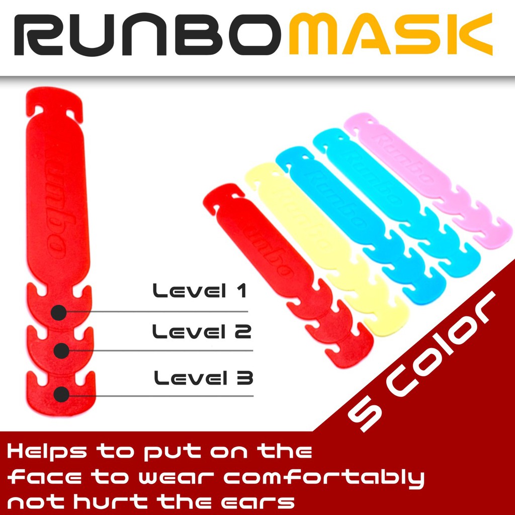 Runbo Securiity Mask lock ตะขอล็อคหน้ากากอนามัย ผ้าปิดจมูก ช่วยให้หน้ากากกระชับ ไม่เจ็บหูปรับระดับได้3ระดับ