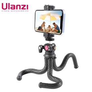 Ulanzi FT-01 ขาตั้งกล้อง รูปปลาหมึก ยืดหยุ่น สําหรับกล้อง DSLR โทรศัพท์ SLR พร้อมสกรูหัวบอล คลิปเซลฟี่