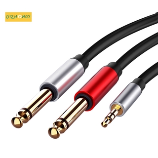 อะแดปเตอร์แจ็คสายสัญญาณเสียง 3 . 5 มม . To Dual 6 . 5 มม . 3 . 5 มม . To 6 . 5 Aux Cord 3 . 5 มม . สําหรับกีตาร์เบส