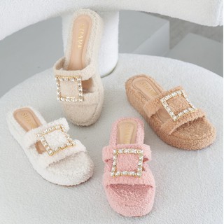 พร้อมส่ง !! SV006-Nobelle Sandals Teddy Hair ***แนะนำลด 1 เบอร์