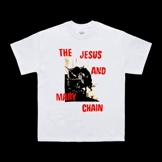 ผ้าฝ้ายแท้เสื้อยืด พิมพ์ลาย The JESUS AND MARY CHAIN - Cxc YEAH STITCH SUPPLY เสื้อยืด MUSIC UNOFFICIAL MERCH พรีเมี่ยม