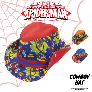 หมวกคาวบอย Spider-man character  COWBOY HAT KIDS SIZE 50, 52 CM. (No. SS-314)