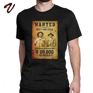 ผ้าฝ้ายคอกลมเสื้อยืดท็อป คอกลม พิมพ์ลาย Terence Hill And Bud Spencer แฟชั่นสําหรับผู้ชายfrom S-4XL