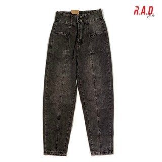 R.A.D.Jeans กางเกงขายาวเอวสูงสีดำ 2BL2022002