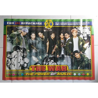 โปสเตอร์ แท้ จาก อัลบั้ม EXO - THE WAR : The Power of Music Album พร้อมส่ง Poster Kpop