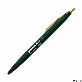 Penco Knock Ballpoint Pen Green / ปากกาลูกลื่นสไตล์อเมริกันวินเทจ สีเขียว แบรนด์ Penco จากประเทศญี่ปุ่น (HFT190-GN)