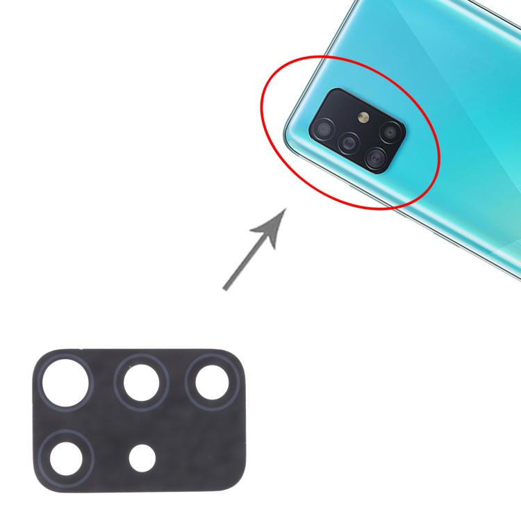 กระจกเลนส์กล้อง SAMSUNG A51 A515 เลนส์กล้อง Camera Lens for SAMSUNG A51 A515 กระจกกล้องหลัง
