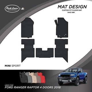 พรมปูพื้นรถยนต์เข้ารูปสำหรับ Ford Ranger รุ่น4 ประตู (ปี 2018-2022)