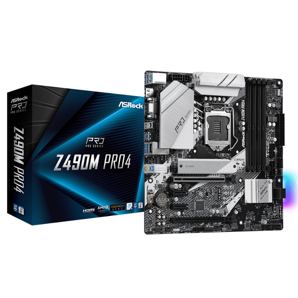 MAINBOARD (เมนบอร์ด)  ASROCK Z490M PRO4 LGA1200 (Pansonics)