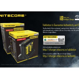 Nitecore I8 เครื่องชาร์จถ่านอัจฉริยะ8ช่อง