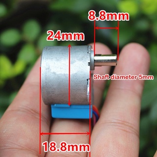 DC 12V 4-phase 5-wire Micro Mini 24mm Stepper Motor Ratio 64:1 Small 24BYJ48 Gear Motor Step Motors Gearbox Precision wi