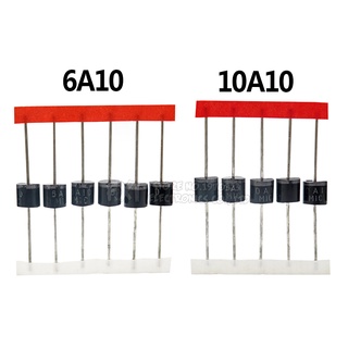 วงจรเรียงกระแสไดโอด 10A10 6A10 6A 10.0 10A 1000V R-6 20 ชิ้น