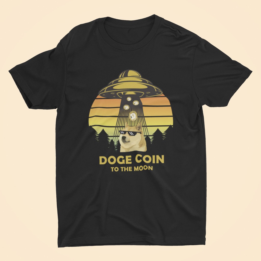 พร้อมส่งจากไทย 🚀 เสื้อ Dogecoin ลาย Doge To The Moon  🙌