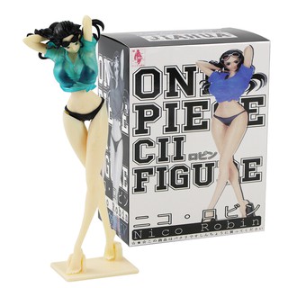 ชุดว่ายน้ํา One Piece Nico Robin Ver. 19 ซม. ของเล่นฟิกเกอร์ PVC เปลี่ยนสีได้