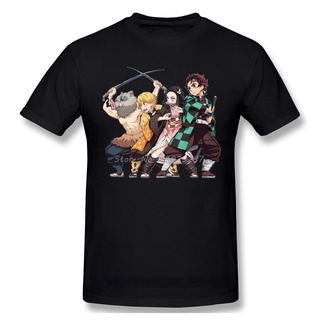 [S-5XL]เสื้อยืด พิมพ์ลาย Demon Slayer Kimetsu No Yaiba แฟชั่นสําหรับผู้ชาย