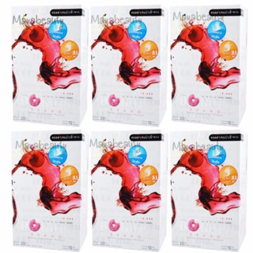 Donut Collagen 10000mg ผลิตภัณฑ์เสริมอาหารโดนัทคอลลาเจน บรรจุ10 ซอง(6กล่อง)#578