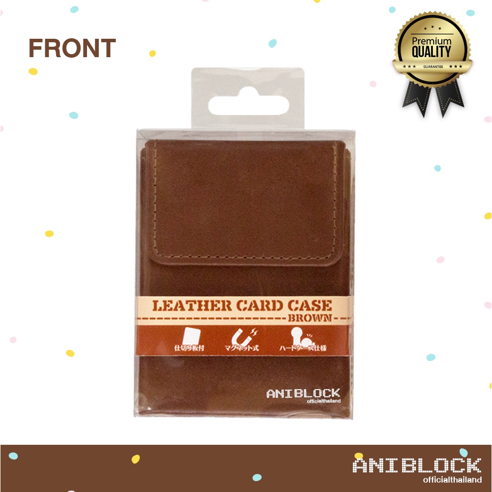 Deck Box - ANSWER BROWN ลิขสิทธิ์แท้ ANSWER JAPAN กล่องใส่การ์ด, สลีฟ, โปเกมอนเซนเตอร์, โปเกมอน