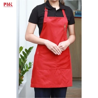 ผ้ากันเปื้อน ผ้ากันเปื้อนเต็มตัว ผ้า comb สายผูกเอว - PMK Polomaker