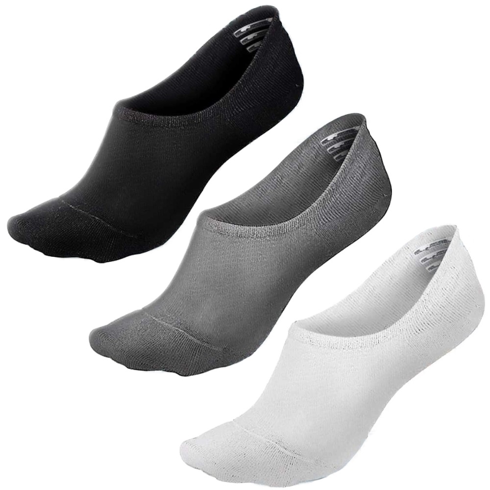 H3 ถุงเท้าขอเว้า ซ่อนขอบ มีขอบยางกันหลุด (แพ็ค3คู่)