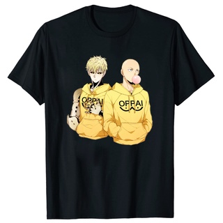 เสื้อยืดผ้าฝ้ายพรีเมี่ยม เสื้อยืด พิมพ์ลาย One Punch Man Saitama Oppai สําหรับผู้ชาย