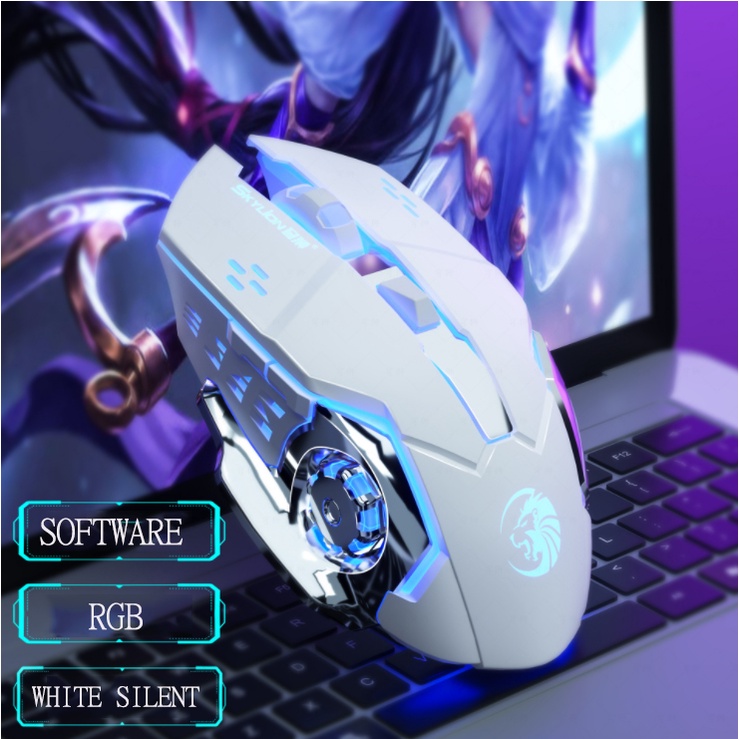 🔥พร้อมส่ง🔥  เมาส์เกมมิ้ง Gaming Mouse RGB MOUSEมีหลายแบบให้เลือก มีสาย/ไร้สาย มีเสียง/ไร้เสียง มาโคร/ไม่มาโคร เมาส์ mous - รูปที่ 3