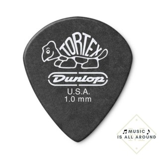 ปิ๊คกีตาร์ Jim Dunlop รุ่น 482R TORTEX® PITCH BLACK JAZZ III ความหนา 1.0mm สีดำ