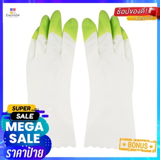 ถุงมือ PVC SHALDAN SIZE M สีขาว/เขียวPVC GLOVES SHALDAN SIZE M WHITE/GREEN