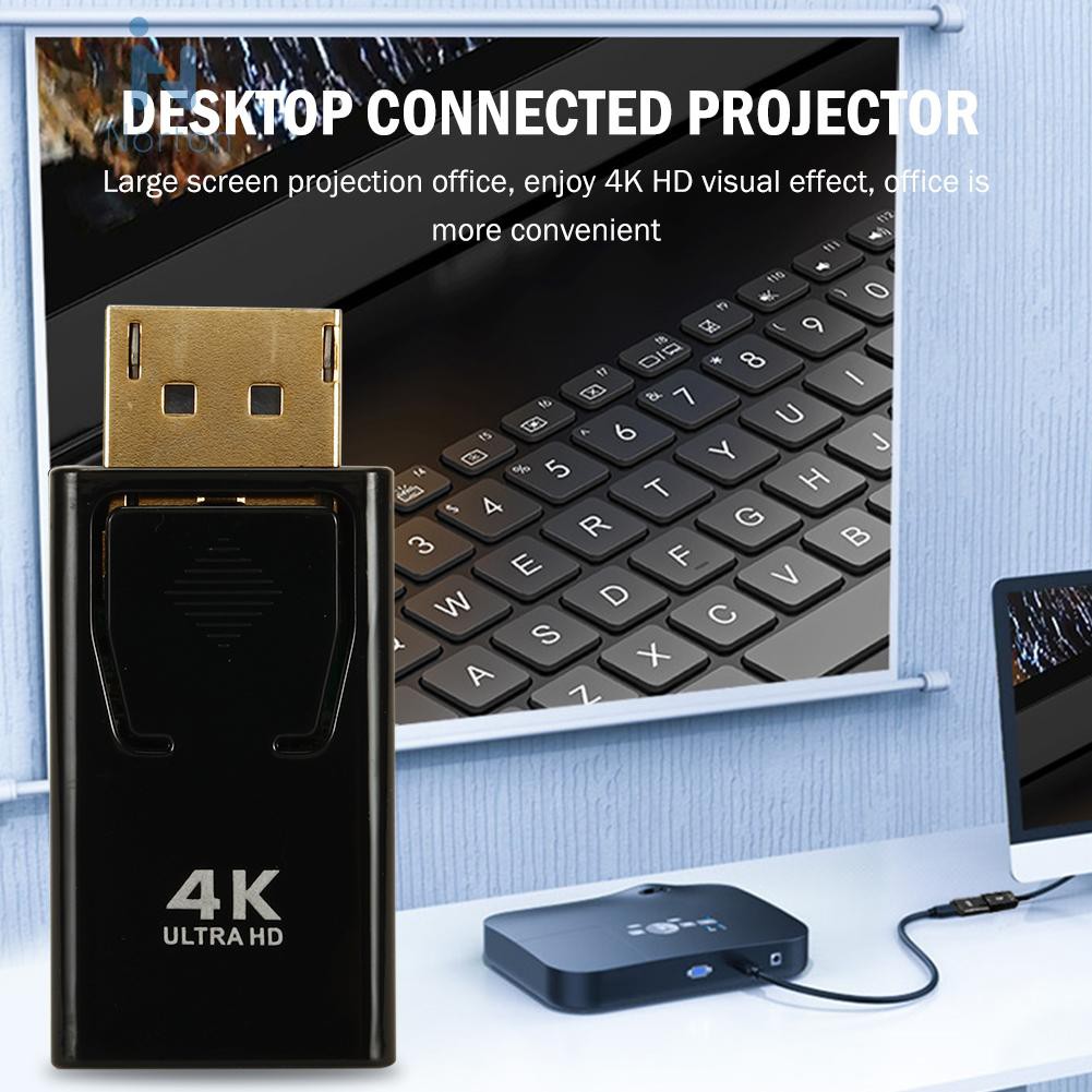 อะแดปเตอร์แปลง Dp To Hdmi สําหรับ Pc Tv Displayport Male To 4k #8