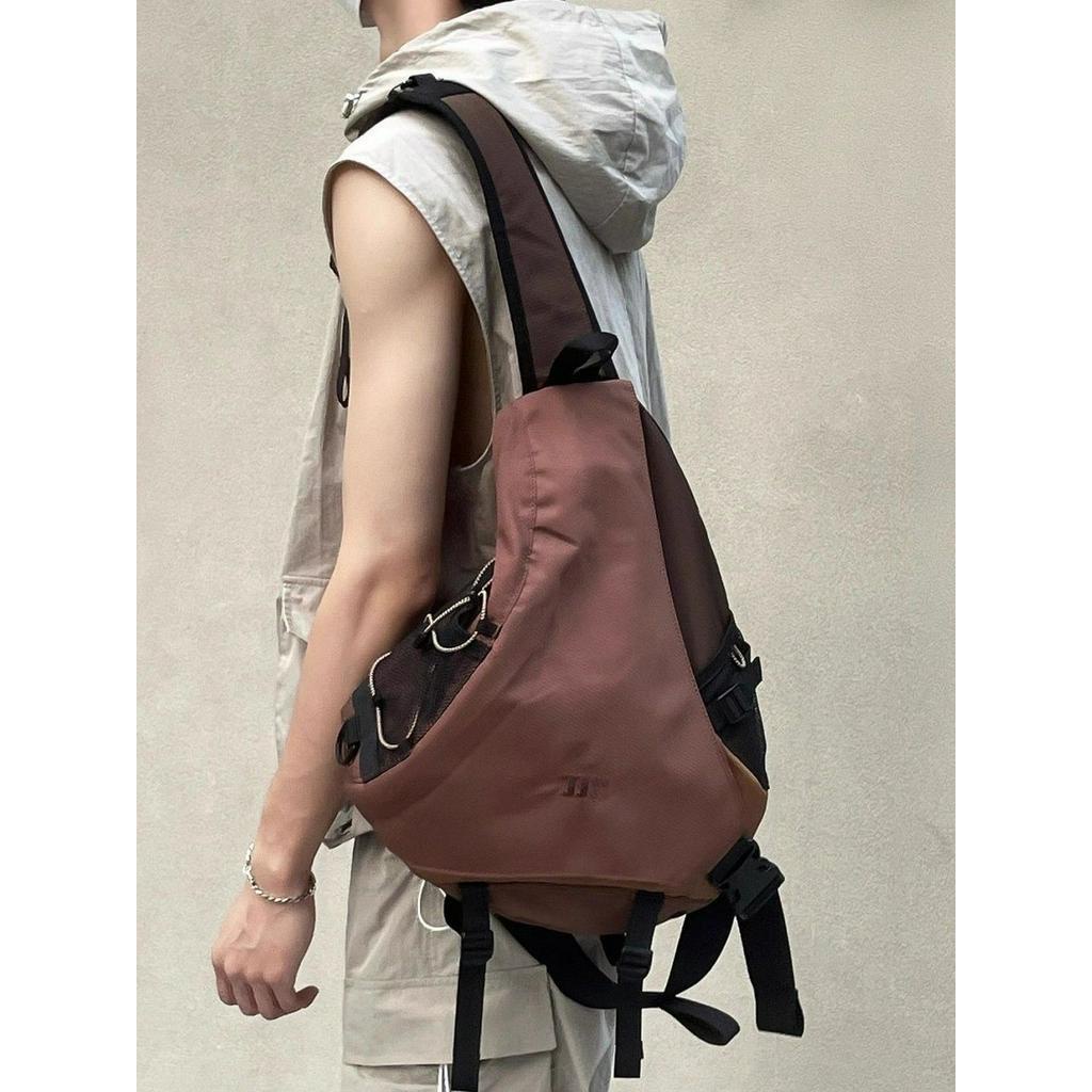 2024 Original Mountain Series Outdoor Street สวมใส ่ Retro กันน ้ ํา Commuter ขี ่ จักรยานกีฬา Bow Arrow กระเป ๋ า Diagonal ไหล ่ กระเป ๋ า