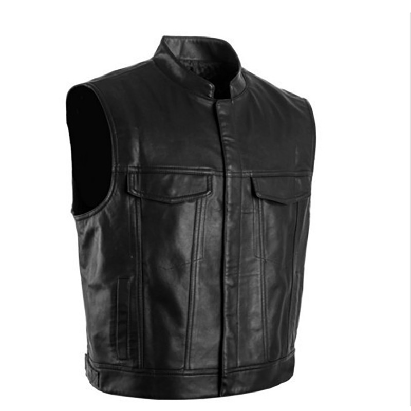 biker sleeveless jacket