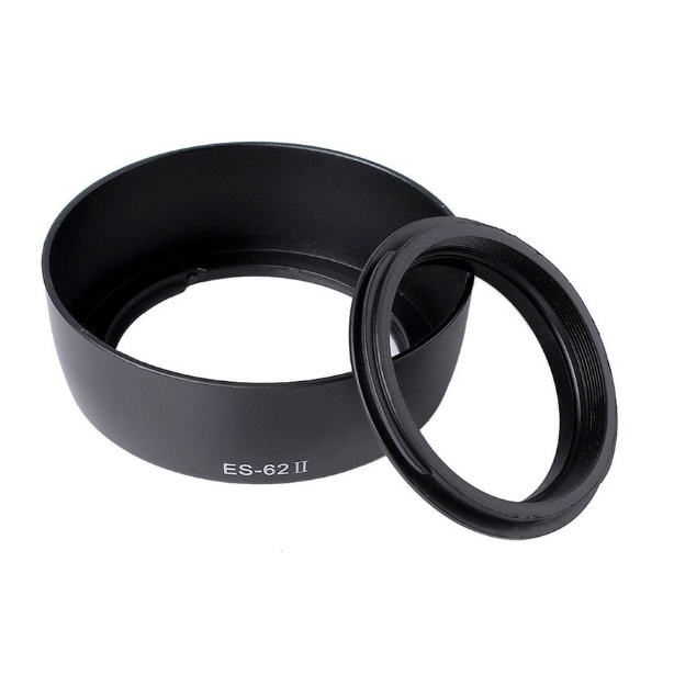 Lens Hood ES-62 II For Canon EF 50mm F1.8‎ II (ทรงดอกไม้)/ทรงกระบอก"