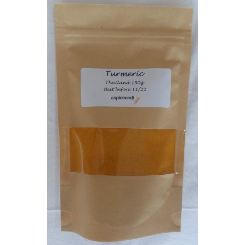 ขมิ้น Turmeric Turmeric Powder 150g Bag Aspiceandi