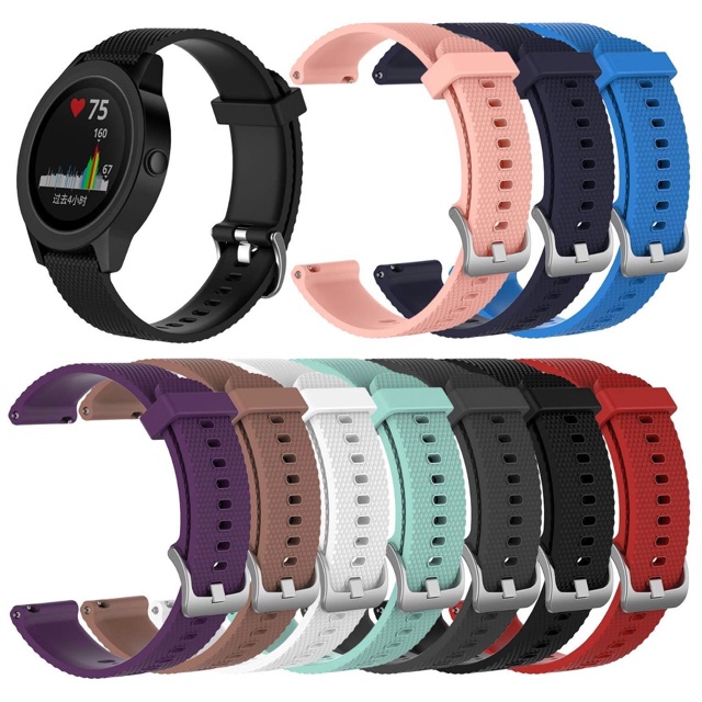 🔥พร้อมส่ง🔥 สาย Garmin Vivoactive 3 / FR 245/ 645 / 55 / Venu สายนาฬิกา watch band (20mm)