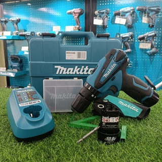 {ผ่อนบัตรเครดิต0%3เดือน X 1,196.66บาท} MAKITA HP 330 DWE สว่านกระแทก10มิลไร้สาย 10.8V (แบต2)