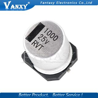 ตัวเก็บประจุไฟฟ้า 25v 1000 uf 12x13 มม. smd 1000 um 25v 10 ชิ้น