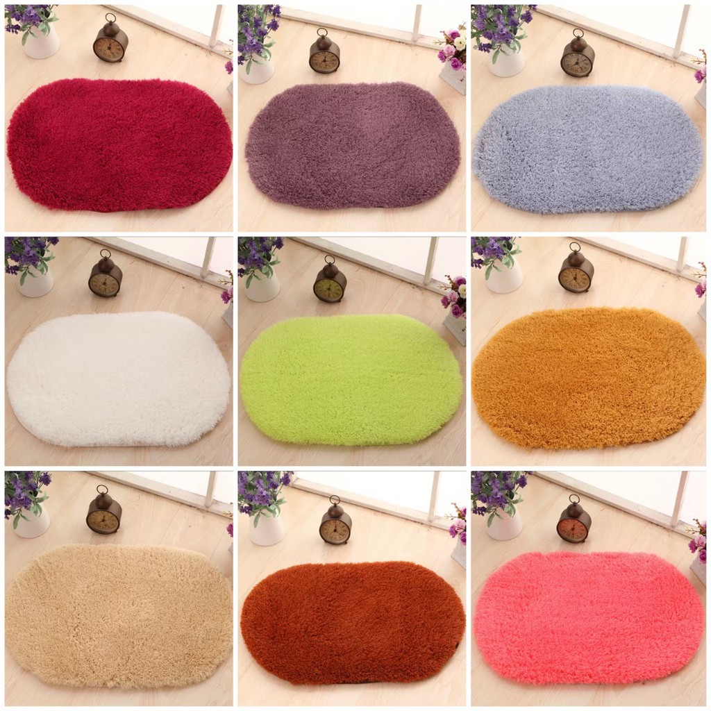 พรมเช็ดเท้า ขนนุ่ม มี 6 สี ขนาด 60 x 40 ซม