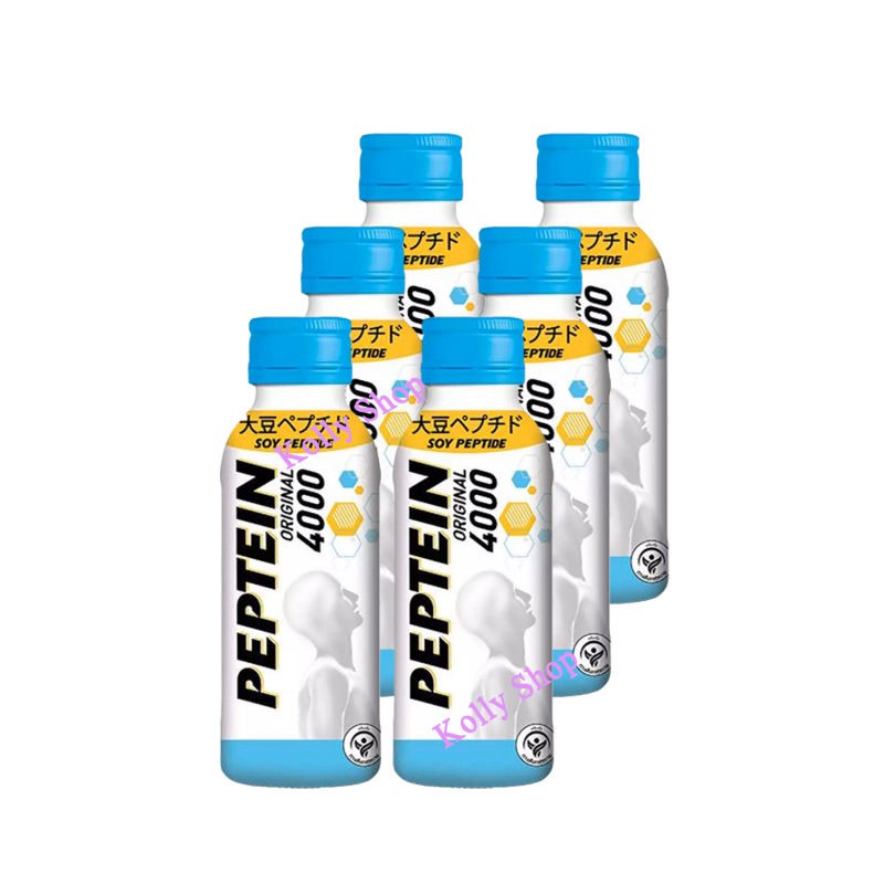 PEPTEIN เครื่องดื่มบำรุงสมอง เปปทีน 4000 ขนาด 100 มล. (1 แพ็ค 6 ขวด)