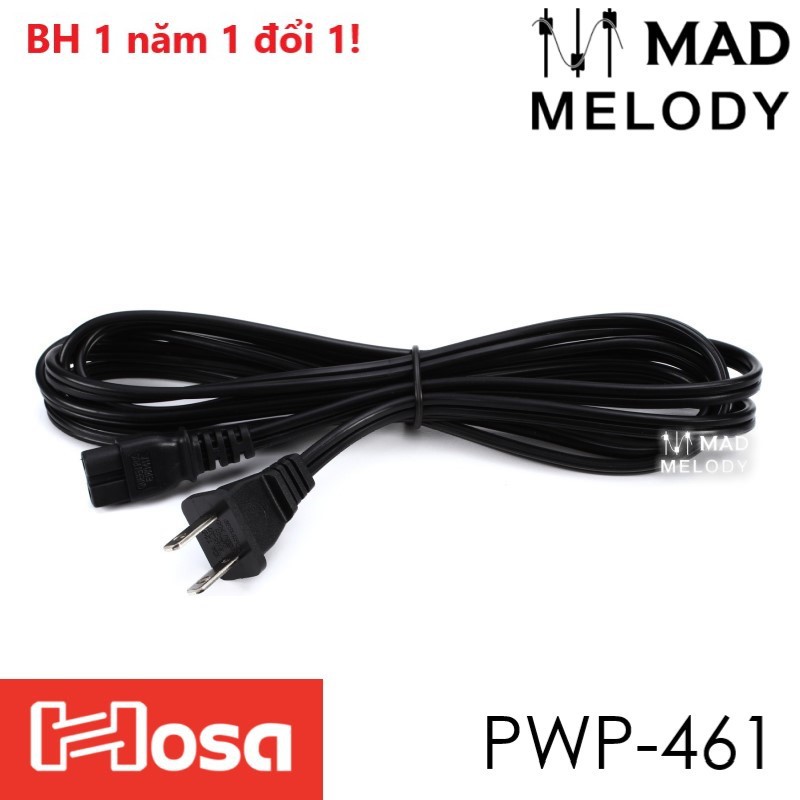 สายไฟ Hosa PWP-461 (IEC C7 โพลาไรซ์ - NEMA 1-15P) (2.4 ม.) [สายไฟ IEC C7 โพลาไรซ์ NEW & ของแท้]