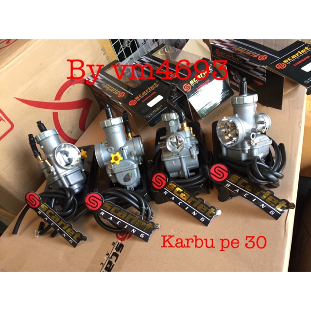 คาร์บูเรเตอร์แข่งคาร์บูเรเตอร์คาร์บูเรเตอร์ pe 30 original scarlet pe30
