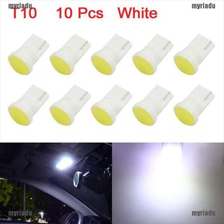 【MRDU】หลอดไฟ Led T10 COB W5W สําหรับติดด้านข้างประตูรถยนต์ 10 ชิ้น